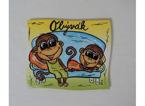 006-Cedulka na dveře-opička
