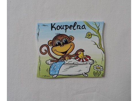 004-Cedulka na dveře-opička