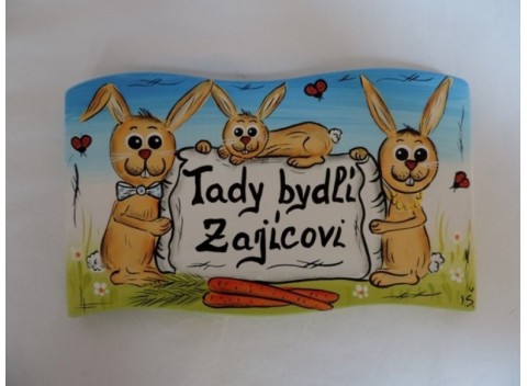 Cedule s popiskem