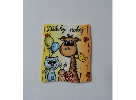 004-Cedulka na dveře-žirafa