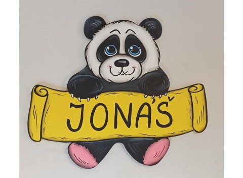 Velká cedulka na dveře PANDA