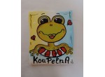 Cedulka na dveře-žabka