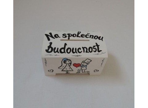 Pokladnička-novomanželé-bílá