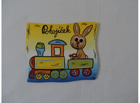 Cedulka na dveře-zajíc